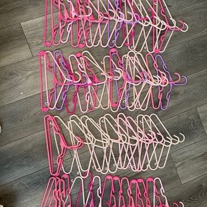 68 Girls pink & purple clothes hangers